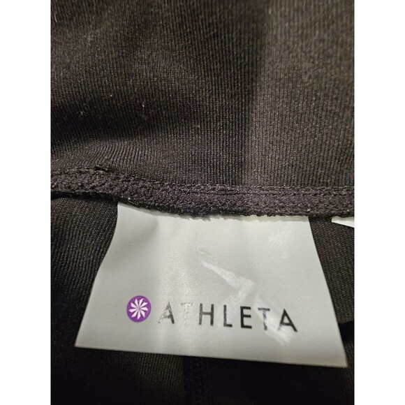 Athleta Leggings Womens Black Faux Leather Tux Metro Athleisure Pants Medium M - Picture 8 of 11